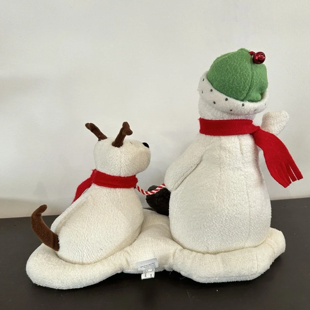 Hallmark Jingle Pals 2004 Singing Animated Snowman Dog Xmas Plush Musical Jingle